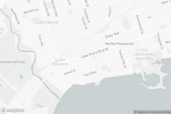 Map of 3563 Lake Shore Boulevard West, Toronto