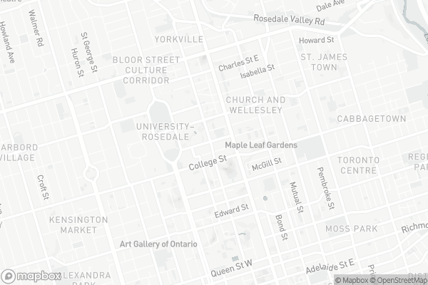 Map of 37 Grosvenor Street, Toronto