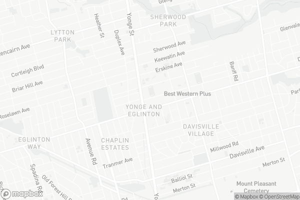 Map of 4502-39 Roehampton Avenue, Toronto