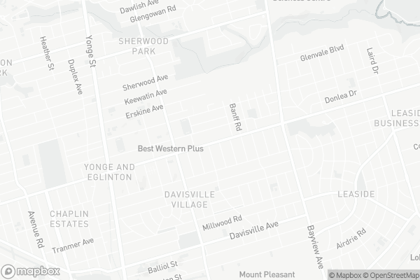 Map of 398 Eglinton Avenue East, Toronto