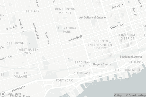 Map of 461 Adelaide Street West, Toronto