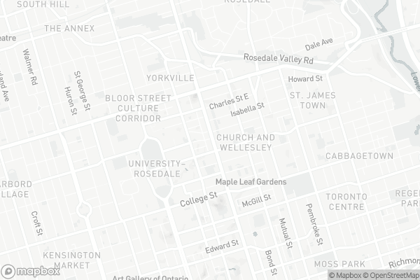 Map of 5 Saint Joseph Street, Toronto