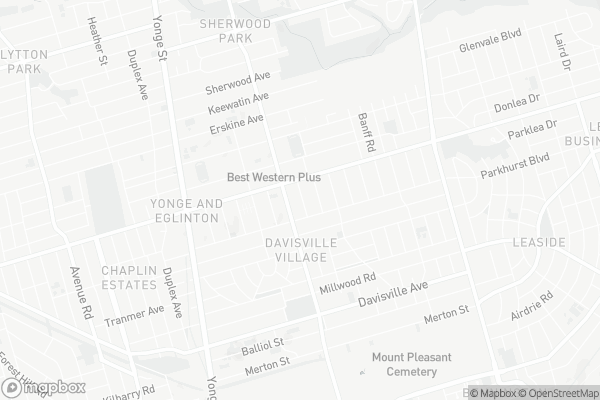 Map of 50 Taunton Road, Toronto
