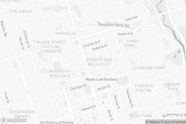 Map of 1205-50 Wellesley Street East, Toronto