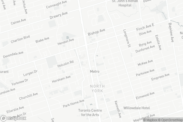Map of 500 Doris Avenue, Toronto