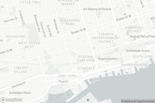 Map of 502-508 Wellington Street West, Toronto