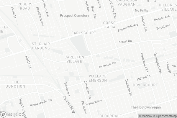 Map of 51 Foundry Avenue, Toronto