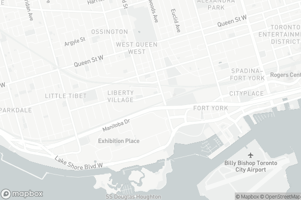 Map of 55 East Liberty Street, Toronto