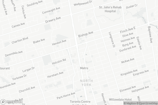 Map of 2/F-5505 Yonge Street, Toronto