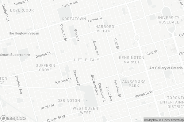 Map of 587 College Street, Toronto