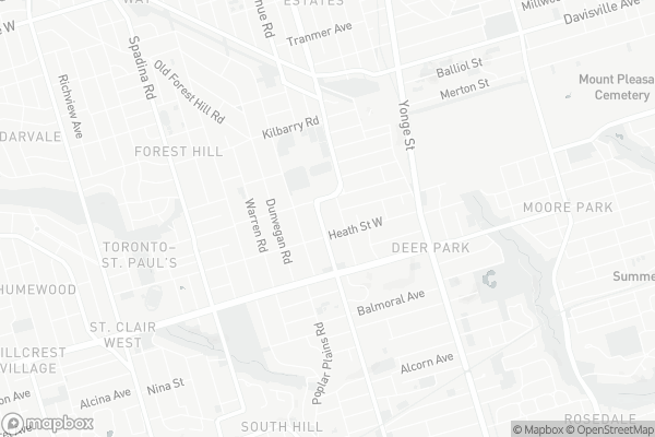 Map of 903-609 Avenue Road North, Toronto