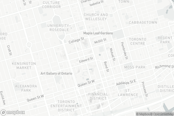 Map of 633 Bay Street, Toronto