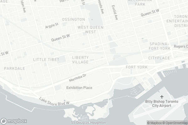 Map of 65 East Liberty Street, Toronto