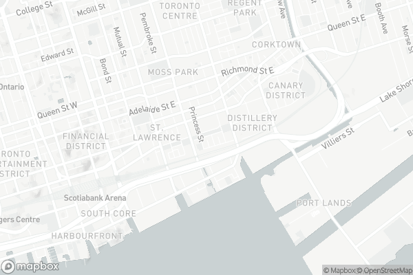 Map of 65 Scadding Avenue, Toronto