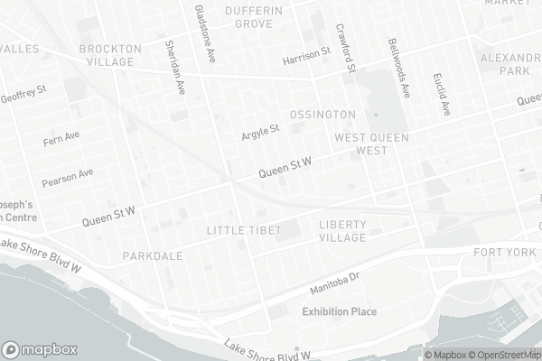 Map of 68 Abell Street, Toronto
