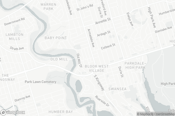 Map of 69 Rivercrest Road, Toronto