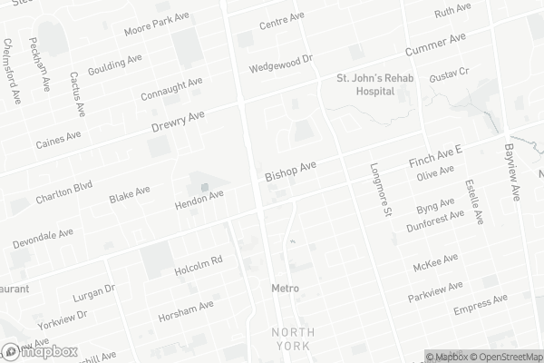 Map of 7 Bishop Avenue, Toronto