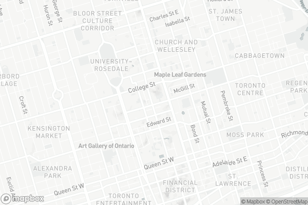 Map of 711 Bay Street, Toronto