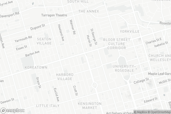 Map of 736 Spadina Avenue, Toronto
