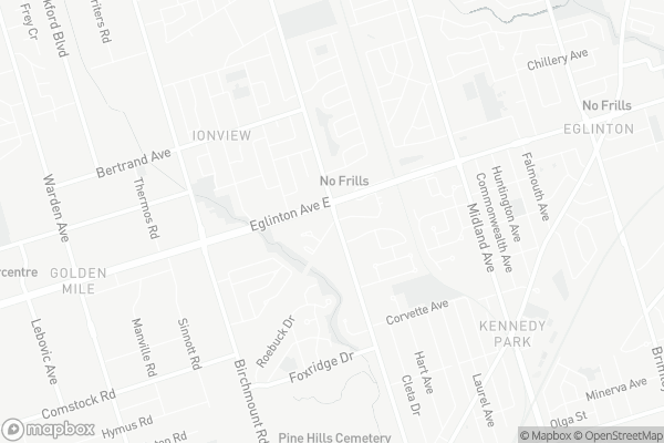 Map of 740 Kennedy Road, Toronto