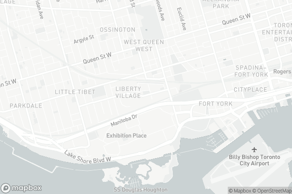 Map of 619-75 East Liberty Street, Toronto
