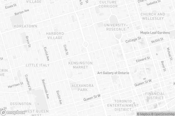 Map of 8 Oxford Street, Toronto