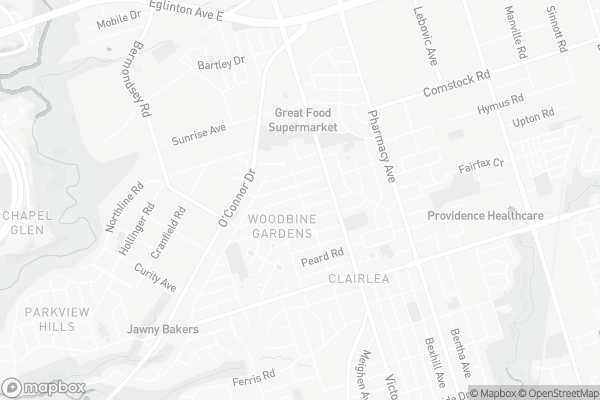 Map of 81 Galbraith Avenue, Toronto