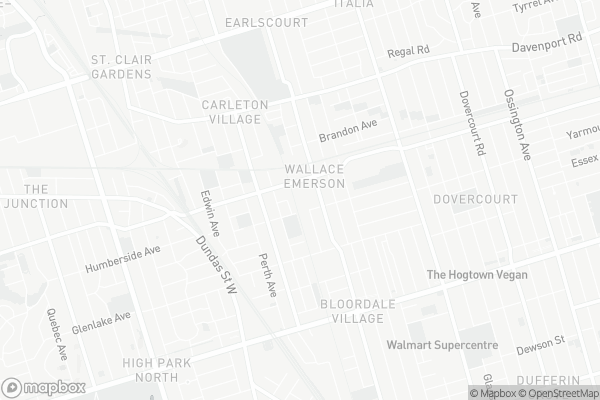Map of 812 Lansdowne Avenue, Toronto