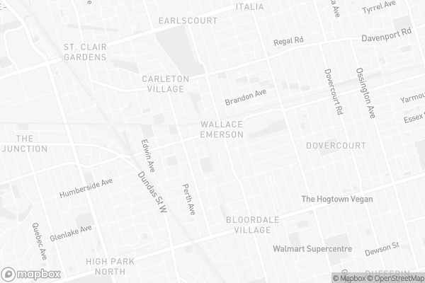 Map of 816 Lansdowne Avenue, Toronto