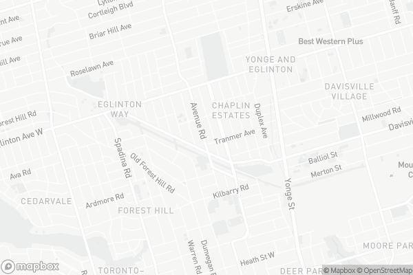 Map of 887 Avenue Road, Toronto