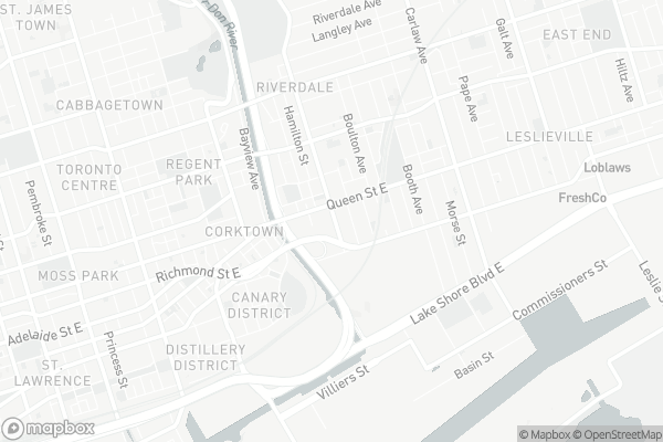 Map of 90 Broadview Avenue, Toronto