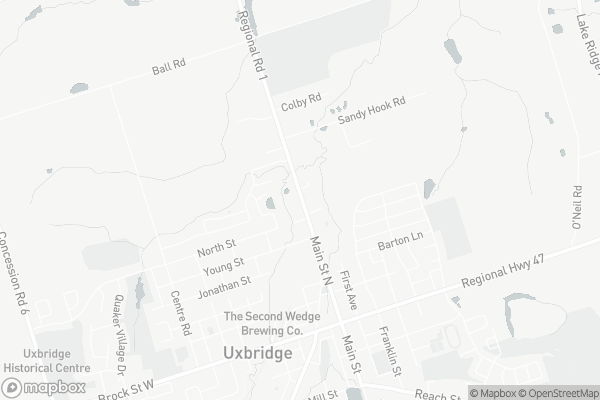 Map of 220 Main Street North, Uxbridge
