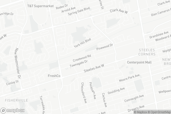 Map of 168 Crestwood Road, Vaughan
