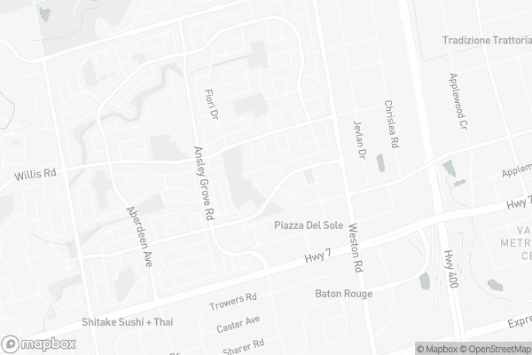 Map of 180 Blue Willow Drive, Vaughan