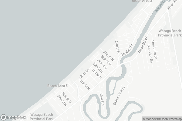 Map of 15 30th Street North, Wasaga Beach