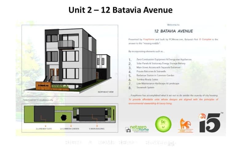 Unit -12 Batavia Avenue, Toronto | Image 1