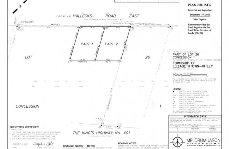 Lot 1-1339 Hallecks Road East, Elizabethtown-Kitley | Image 1